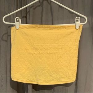 Yellow tube top